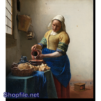 TSD3678 - Tranh sơn dầu cô gái nấu ăn